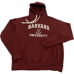 Harvard University Sweatshirt Sz. XL Maroon or Crimson Hoodie Collegiate Apparel